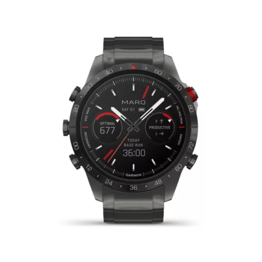 Garmin MARQ® Athlete (Gen 2) Performance Edition ajándék óratartóval Okosóra