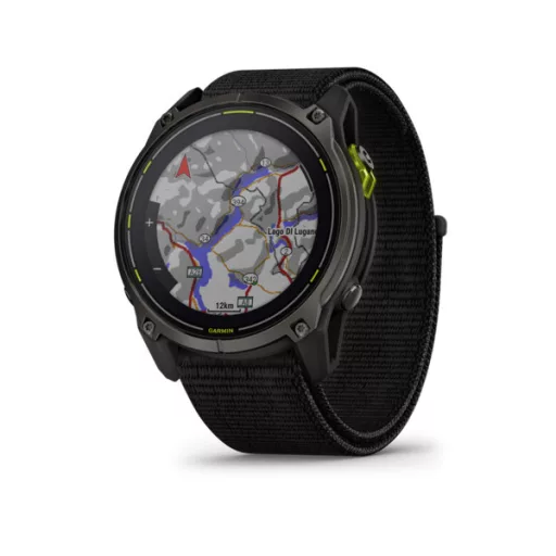 Garmin Enduro 3 51mm SOLAR Sapphire, karbonszürke DLC Titánium fekete UltraFit nejlon szíjjal (ED XD) Okosóra