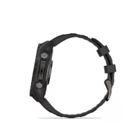   Garmin fenix 8 47mm AMOLED Sapphire, karbonszürke DLC titanium, fekete/sötétszürke szilikon szíjjal (ED XD) Okosóra