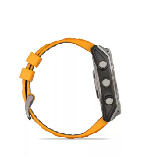 Garmin fenix 8 51mm AMOLED Sapphire, titanium, narancs/grafit szilikon szíjjal (ED XD) Okosóra