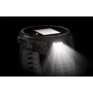   Garmin fenix 8 47mm SOLAR Sapphire, karbonszürke DLC titanium, fekete/sötétszürke szilikon szíjjal (ED XD) Okosóra