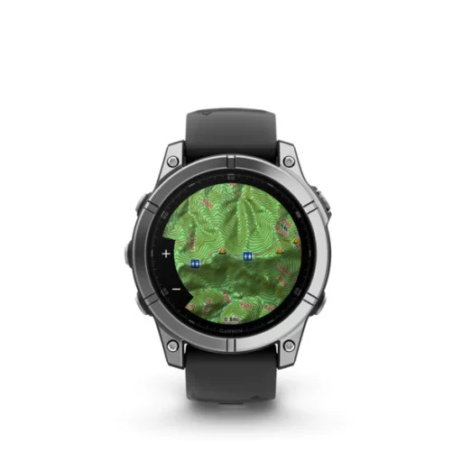 Garmin fenix E 47mm acél, fekete szilikon szíjjal (ED) Okosóra