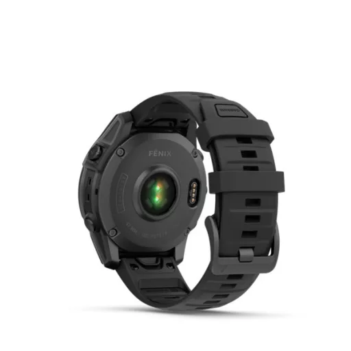 Garmin fenix E 47mm sötétszürke acél, fekete szilikon szíjjal (ED) Okosóra