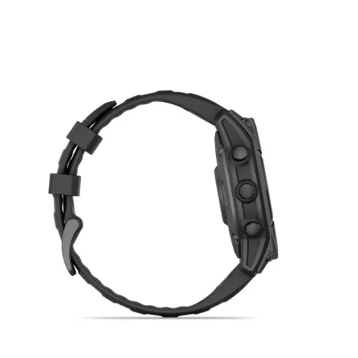 Garmin fenix E 47mm sötétszürke acél, fekete szilikon szíjjal (ED) Okosóra