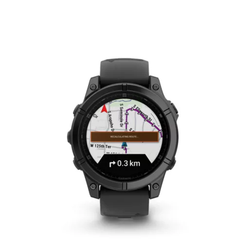 Garmin fenix E 47mm sötétszürke acél, fekete szilikon szíjjal (ED) Okosóra