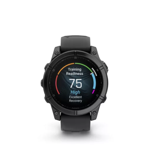 Garmin fenix E 47mm sötétszürke acél, fekete szilikon szíjjal (ED) Okosóra