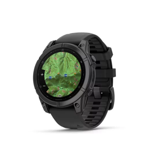 Garmin fenix E 47mm sötétszürke acél, fekete szilikon szíjjal (ED) Okosóra