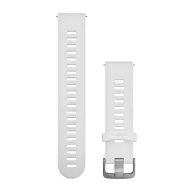   Óraszíj Garmin 20 mm fehér szilikon, rozsdamentes csat (Quick Release) Forerunner 245 Okosórához