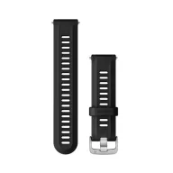   Óraszíj Garmin Forerunner 955 fekete, ezüst csattal Okosórához