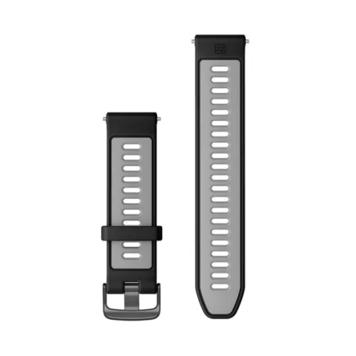 Óraszíj Garmin 22 mm. Fekete-szürke Forerunner 965 Okosórához