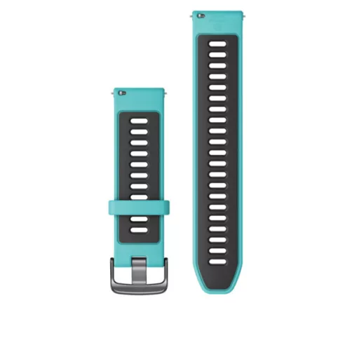 Óraszíj Garmin 22 mm. Aqua-fekete (Quick Release) Forerunner 265 Okosórához