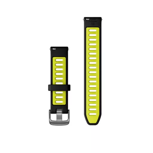Óraszíj Garmin 18 mm. Fekete-sárga (Quick Release) Forerunner 265S Okosórához