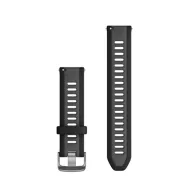   Óraszíj Garmin 20 mm. Fekete-szürke (Quick Release) Forerunner 165 Okosórához