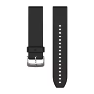   Óraszíj Garmin 22 mm fekete szilikon, ezüst csat (QuickFit) Fenix 5 Okosórához