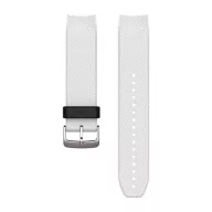   Óraszíj Garmin 22 mm fehér szilikon, ezüst csat (QuickFit) Approach S60 Okosórához