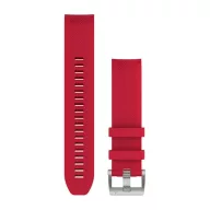   Óraszíj Garmin 22 mm plazma vörös szilikon, ezüst csat (QuickFit) MARQ Okosórához