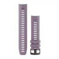   Óraszíj Garmin Instinct orchidea szilikon, fekete csat Instinct Solar Okosórához