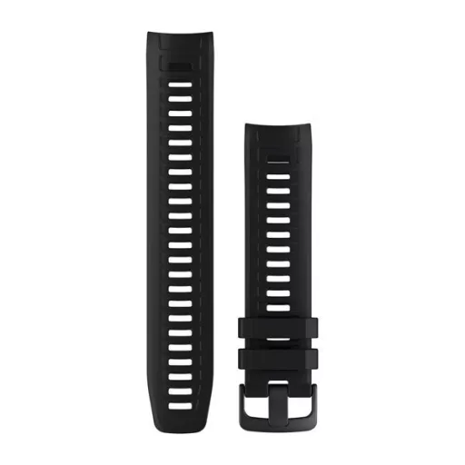 Óraszíj Garmin Instinct fekete szilikon, fekete csat Instinct Okosórához
