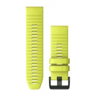   Óraszíj Garmin 26 mm sárga szilikon, fekete csat (QuickFit)Fenix 6X Okosórához