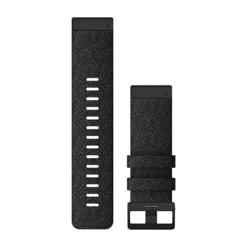 Óraszíj Garmin 26 mm fekete nylon, fekete csat (QuickFit) Fenix 6X Okosórához