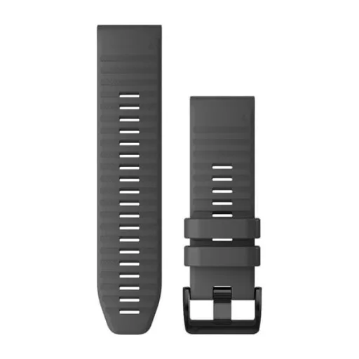 Óraszíj Garmin 26 mm palaszürke szilikon, fekete csat (QuickFit) Enduro Okosórához
