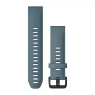   Óraszíj Garmin 20 mm tópart kék szilikon, fekete csat (QuickFit) Fenix 6S Okosórához