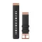 Óraszíj Garmin 20 mm nylon fekete nylon, Rose Gold csat (QuickFit) Fenix 6S Okosórához