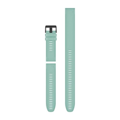 Óraszíj Garmin 26 mm fodormenta szilikon, fekete csat (QuickFit) Fenix 6X, 3részes, spearmint Okosórához