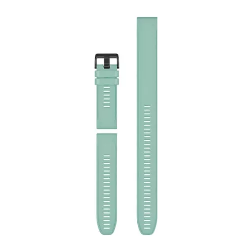 Óraszíj Garmin 26 mm fodormenta szilikon, fekete csat (QuickFit) Fenix 6X, 3részes, spearmint Okosórához
