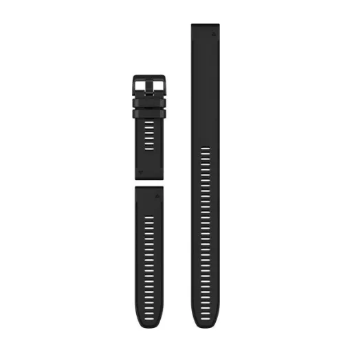 Óraszíj Garmin 26 mm fekete szilikon, fekete csat  (QuickFit) Descent Mk2, 3részes Okosórához
