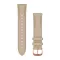Óraszíj Garmin 20 mm világos homok bőr, 18K RoseGold PVD csat (Quick Release) Vivomove 3 Okosórához