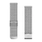 Óraszíj Garmin 20 mm ezüst fém, Milanese, ezüst csat (Quick Release) Vivomove 3 125-197mm Okosórához