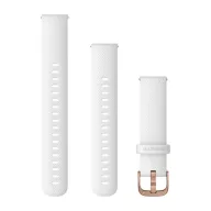   Óraszíj Garmin 18 mm fehér szilikon, Rose Gold csat (Quick Release) Venu 2S 110-195 mm Okosórához