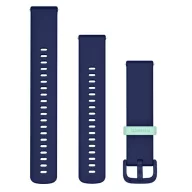   Óraszíj Garmin 20 mm kék szilikon (Quick Release) Vívoactive 5 Okosórához
