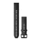 Óraszíj Garmin 20 mm fekete szilikon, fekete csat (QuickFit) Fenix 6S Large Okosórához
