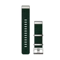   Óraszíj Garmin 22 mm fenyőzöld nylon, ezüst csat (QuickFit) MARQ Okosórához