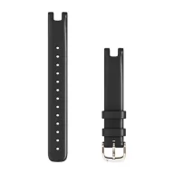   Óraszíj Garmin Lily 14 mm fekete olasz bőr, krémarany csat Lily (110-175mm) Okosórához