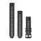 Óraszíj Garmin 20 mm grafit szilikon extra hosszú kiegészítő szíjjal (Instinct 2S) Okosórához