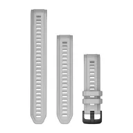   Óraszíj Garmin 20 mm ködszürke szilikon, extra hosszú kiegészítő szíjja (Instinct 2S) Okosórához