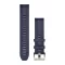 Óraszíj Garmin 22 mm navy szilikon (QuickFit), MARQ (Gen 2) Okosórához