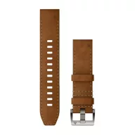   Óraszíj Garmin 22 mm bőr/FKM hibrid, barna/fekete (QuickFit), MARQ (Gen 2) Okosórához