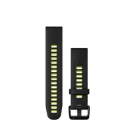   Óraszíj Garmin 20 mm fekete/lime szilikon (QuickFit) Okosórához