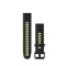 Óraszíj Garmin 20 mm fekete/lime szilikon (QuickFit) Okosórához