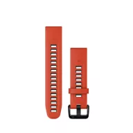   Óraszíj Garmin 20 mm piros/grafit szilikon (QuickFit) Okosórához