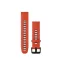 Óraszíj Garmin 20 mm piros/grafit szilikon (QuickFit) Okosórához