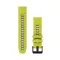 Óraszíj Garmin 22 mm lime/grafit szilikon (QuickFit) Okosórához