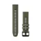 Óraszíj Garmin 22 mm mohazöld/grafit szilikon (QuickFit) Okosórához
