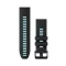 Óraszíj Garmin 26 mm fekete/kék szilikon (QuickFit) Okosórához