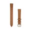 Óraszíj Garmin Lily 2 14mm bőr, világosbarna, krémarany csattal (110-175mm) Okosórához
