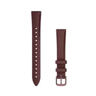   Óraszíj Garmin Lily 2 14mm bőr, eperfa, sötét bronz csattal (110-175mm) Okosórához